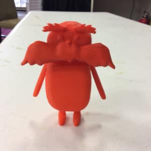 3D Printed Red Lorax