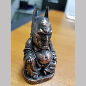 Electroplated 3D Print of Batman Buddha