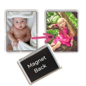 lenticular flip photo magnet