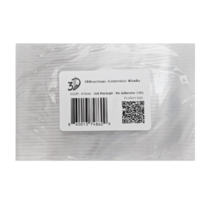 picture of 10 pack of 4x6 inch lenticular blanks with no adhesive